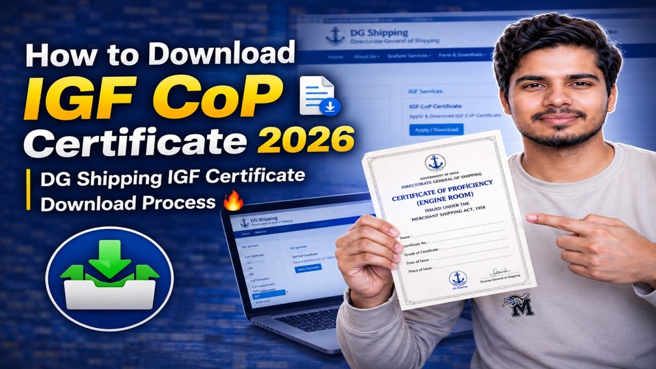 How to Download IGF CoP Certificate? ⚓ | IGF Code CoP Certificate Download Process 2026 ✅