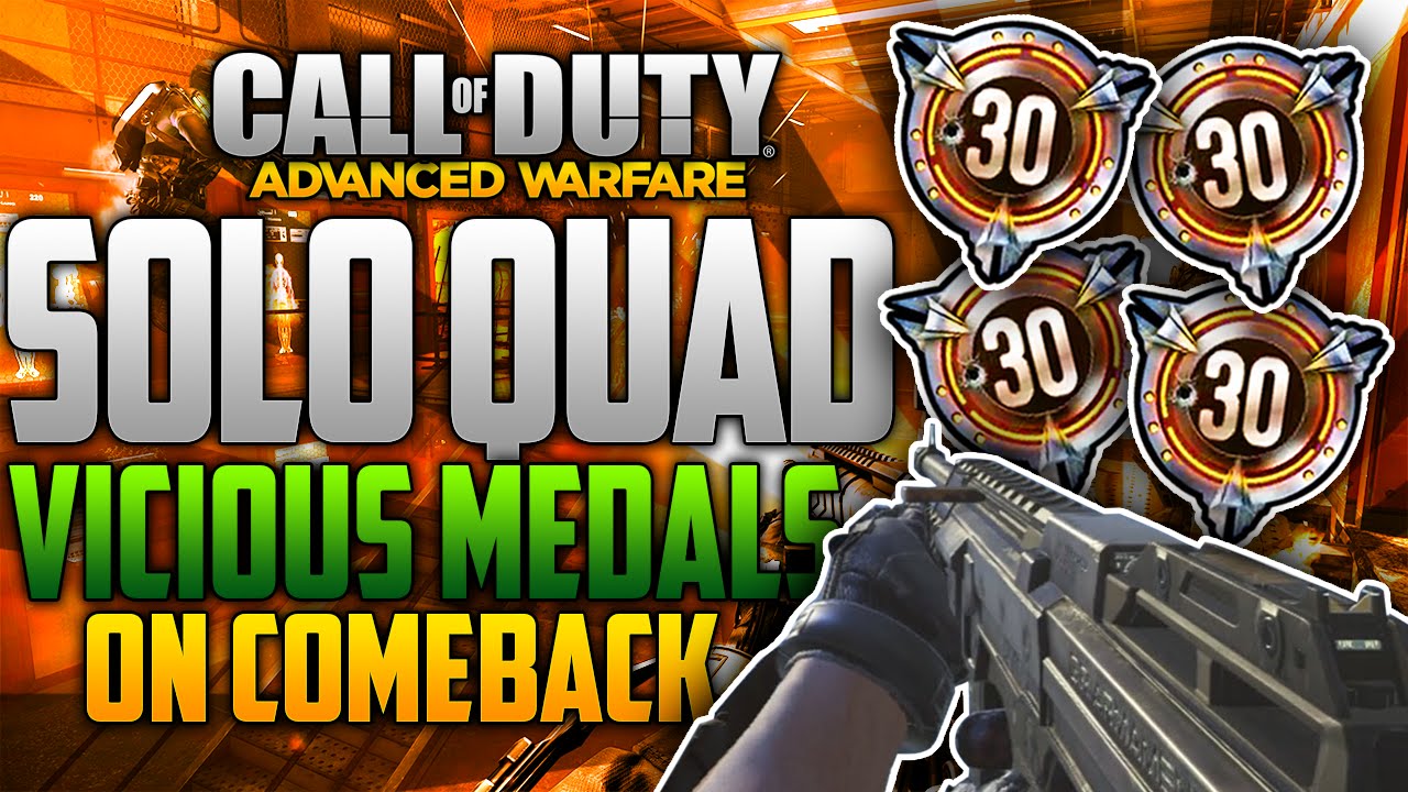COD ADVANCED WARFARE: SOLO QUAD VICIOUS/NUCLEAR - 145-4 GW DOM ON COMEBACK!!!