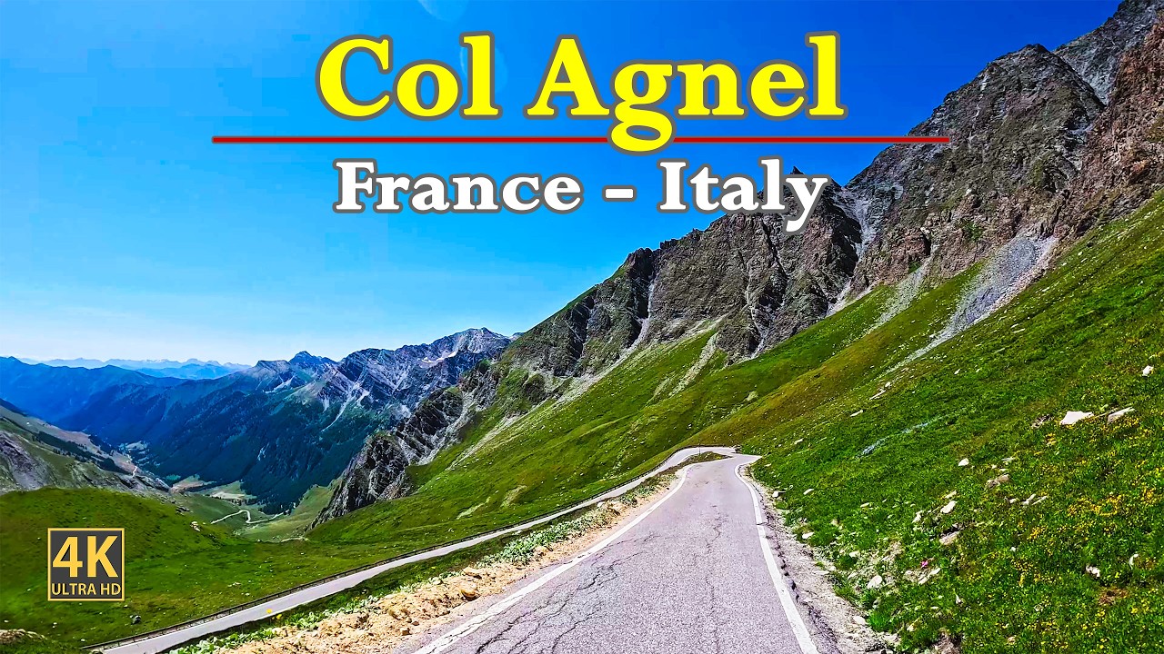 Col Agnel In France 🇫🇷 - Italy 🇮🇹 | Scenic Road Trip In Stunning 4K