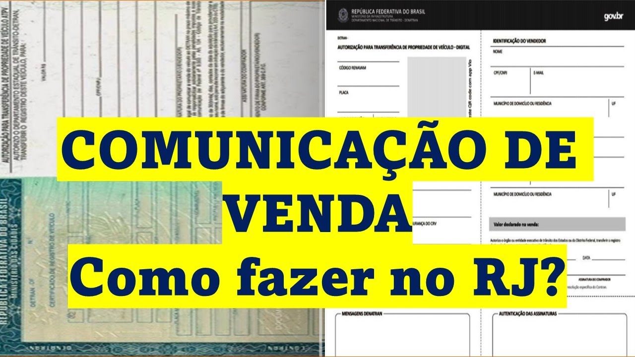 COMUNICAÇÃO DE VENDA, COMO FAZER?