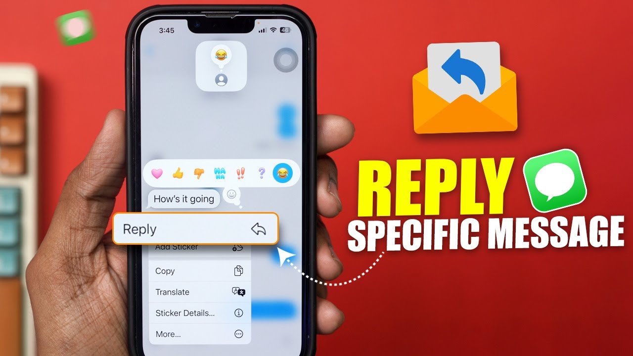 How To Reply to a Specific Message on iPhone | How to Use Inline Replies on iPhone
