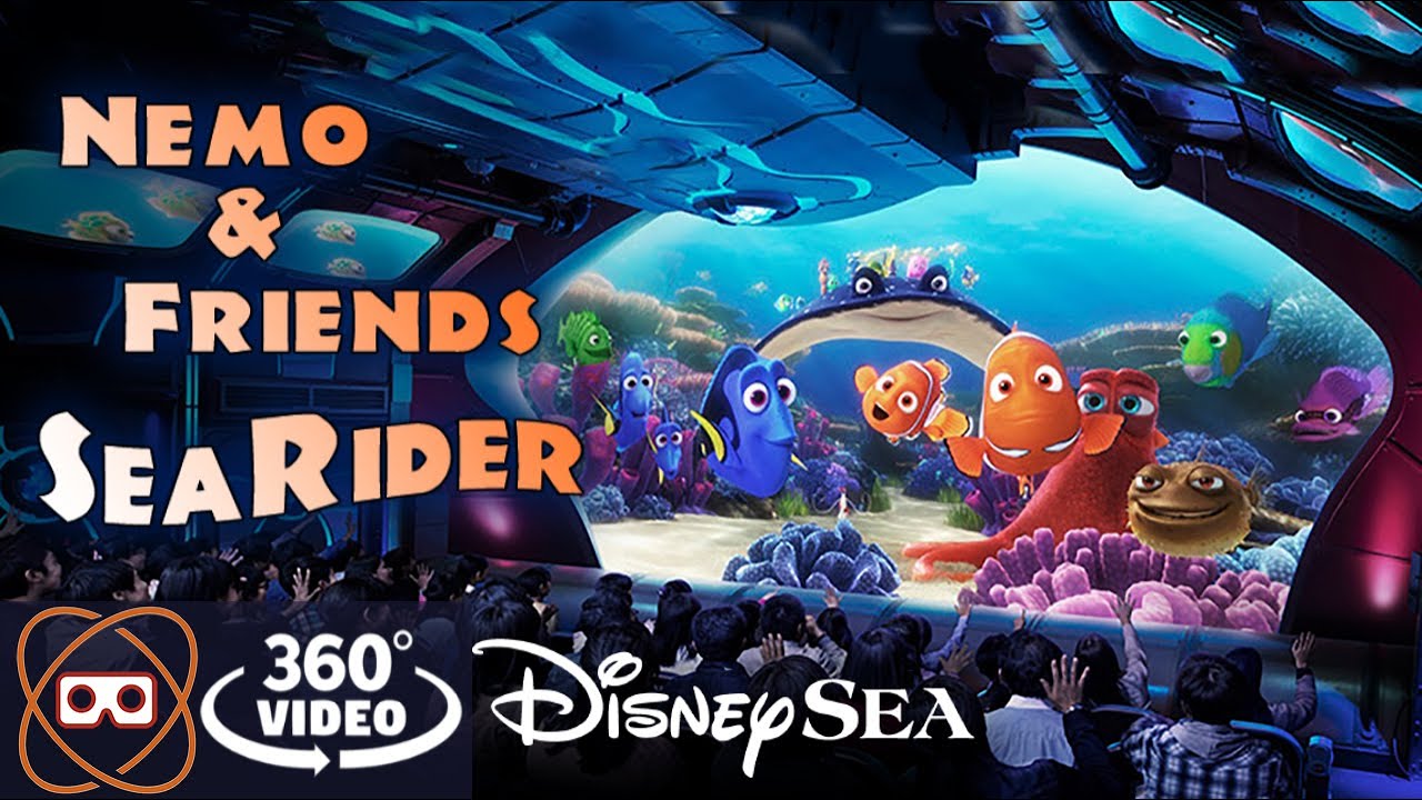 [5K 360] Nemo and Friends SeaRider - Finding Nemo Ride Disneysea - Full 360 POV
