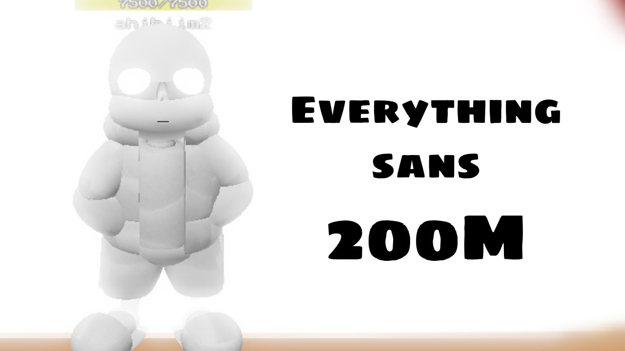 Everything Sans Showcase Undertale Multiversal Calamity