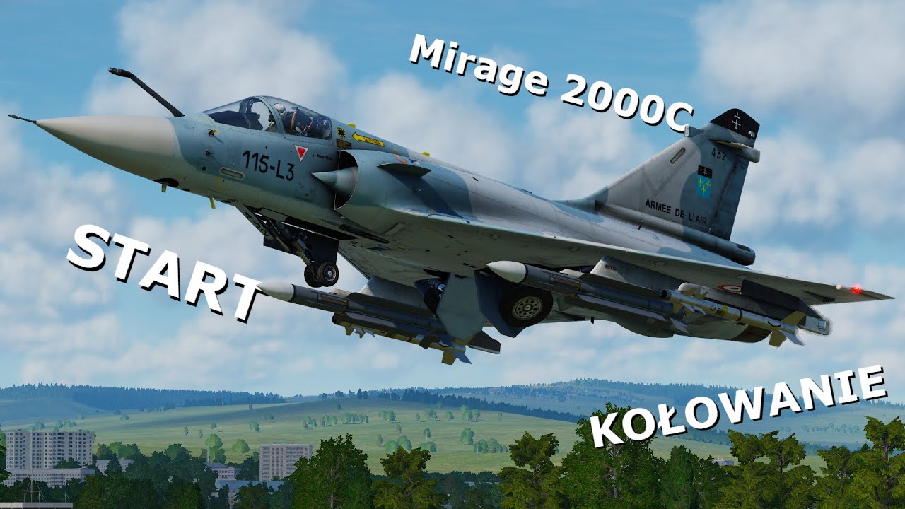 Wirtualna Szkoła Orląt: Mirage 2000C #2 - Kołowanie na pas i start