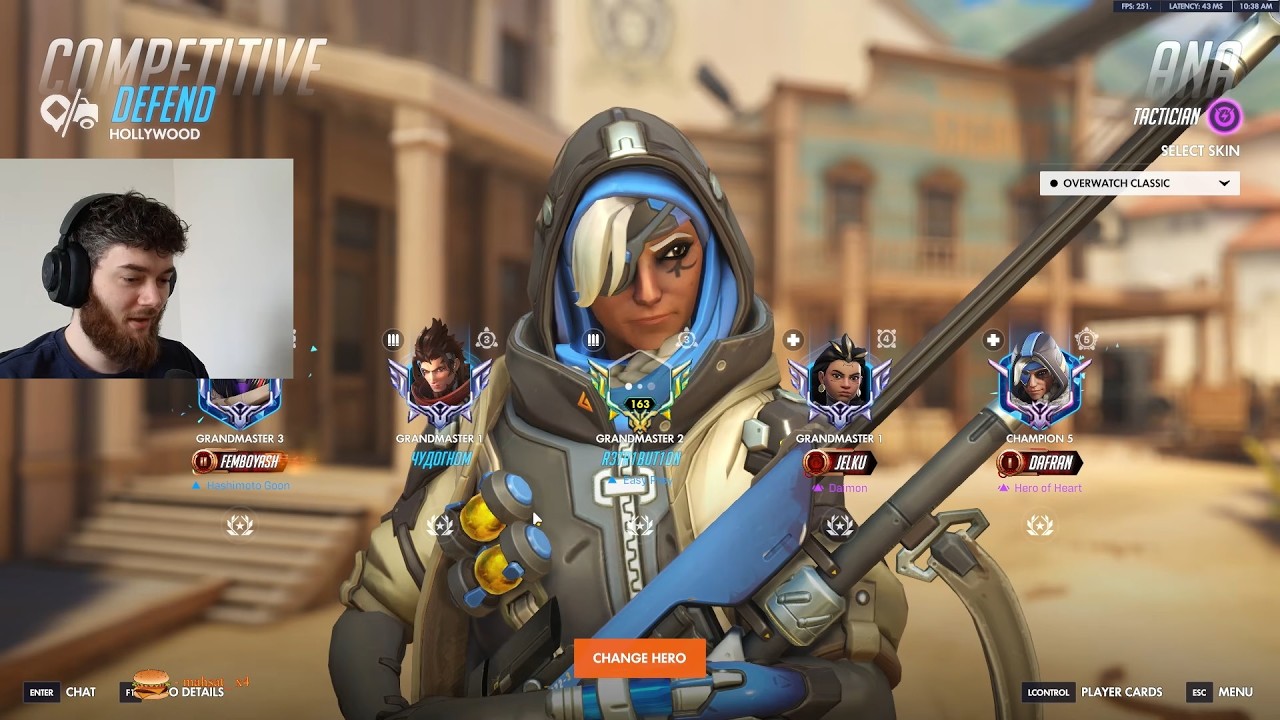 Лечение Аны в исполнении Дафрана было неудержимым - Геймплей сезона Overwatch
