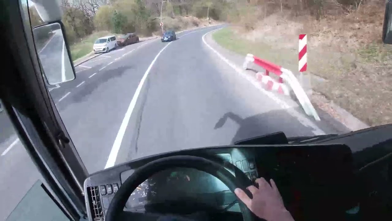 MERCEDES O 404 COACH/ POV BUS DRIVE/ TWISTED ROAD / POIANA BRASOV