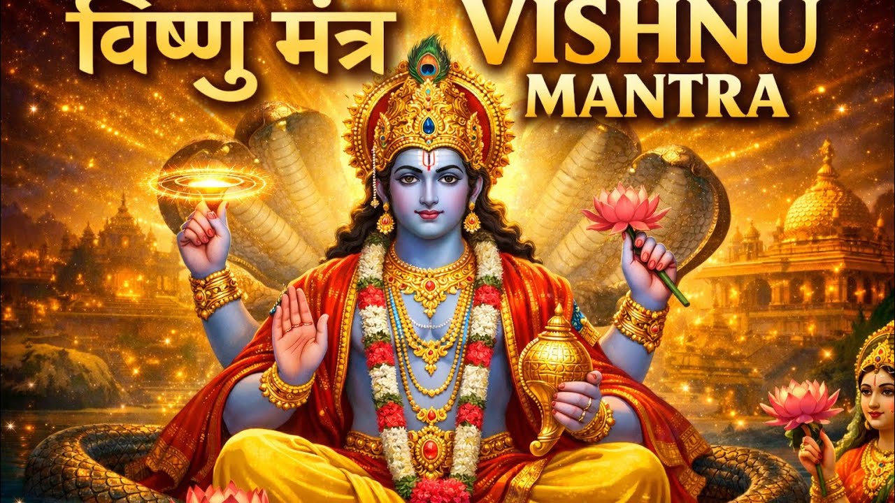Vishnu Mantra 108 Times | ॐ नमो नारायणाय | Shri Vishnu Mahamantra for Peace, Protection & Prosperity