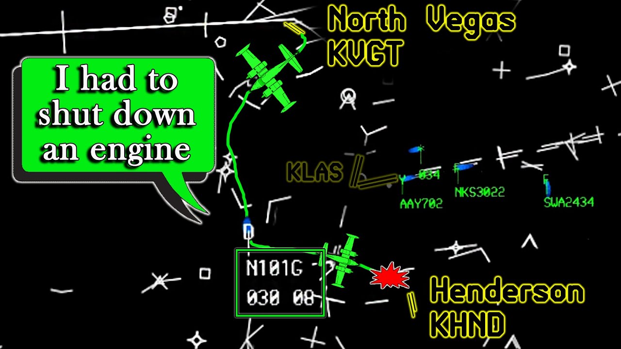 Cessna C310 crashes in South Las Vegas near Henderson | Engine Failure