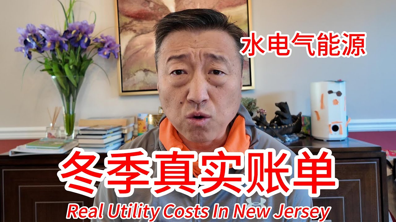 新泽西冬季水电气真实账单，生活成本越来越高，一年能源费用要花7500美元，看完感觉真是高攀不起呀