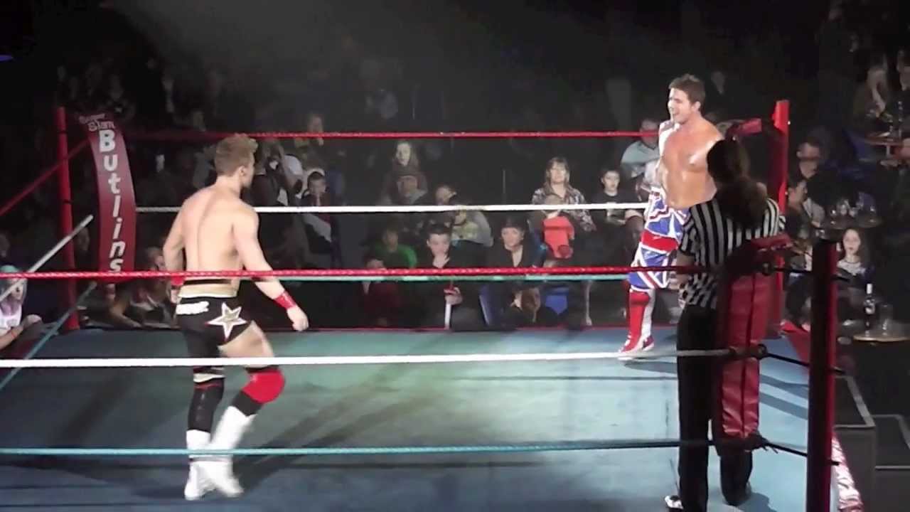 Dean Allmark vs Nathan Cruz from Skegness Butlins 17th Febuary 2013 All Star Wrestling UK UK