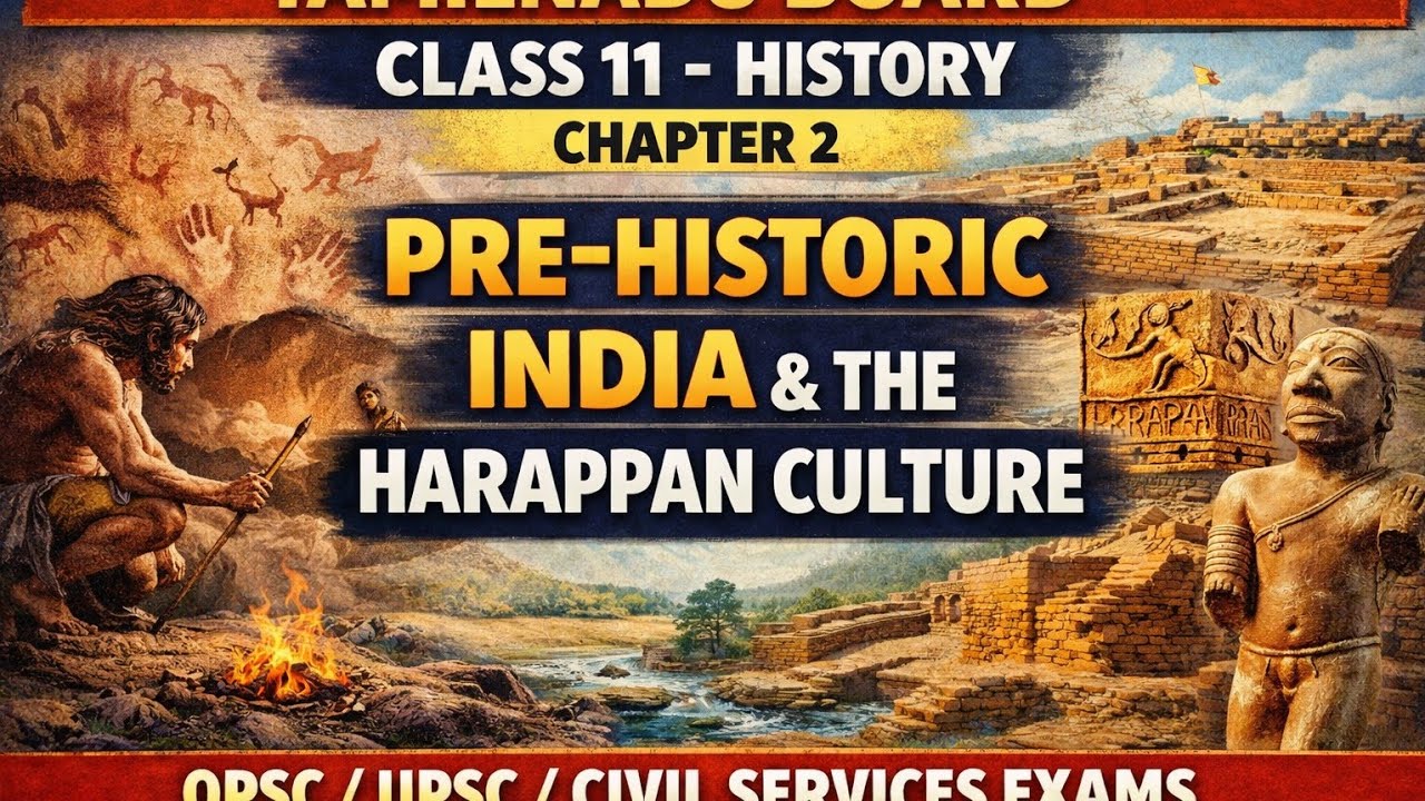 Prehistoric India & Harappan Culture Explained | TN Class 11 History | UPSC OPSC | Mission OPSC
