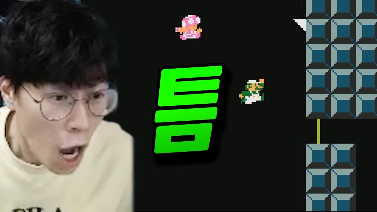 가려진 블록 틈 사이로 처음 도착 하는 사람은 누구? [플러리 슈퍼 마리오 메이커 2 함께 배틀]