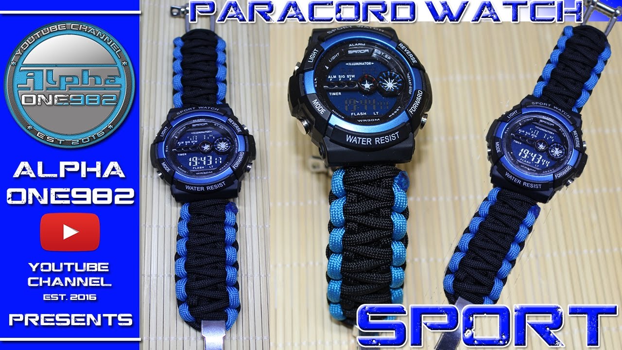 How to make paracord watchband King Cobra SPORT