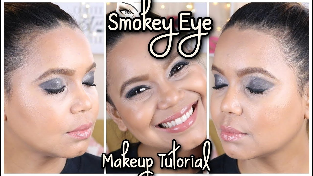 Black Smokey Eye Makeup Tutorial | Night Out Makeup Tutorial | Black & Silver Smokey Eye!!