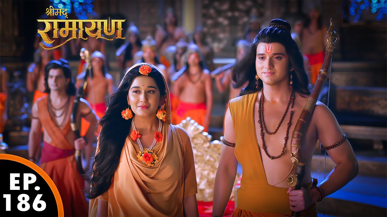 प्रभु राम और माता सीता के साथ वानर सेना निकली अयोध्या के लिय | Shrimad Ramayan | Ep 186 - Full EP