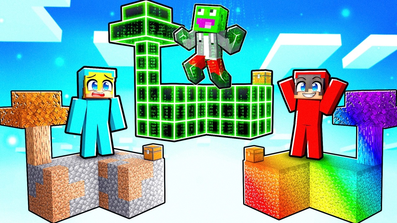 WYSPA HACKERA vs WYSPA BIEDAKA vs WYSPA TĘCZOWA w Minecraft!