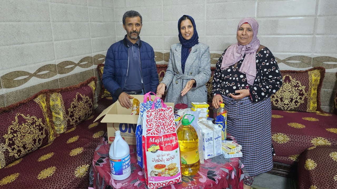 فرحت خويا وليداتو فرحة كبيرة بكاو بدموع🥹جبت ليه تقديا ديال رمضان🌙