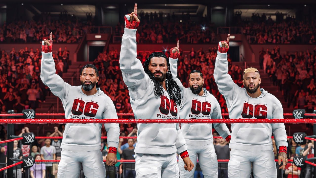 WWE 2K25 — OG Bloodline и Solo Sikoa уничтожают команду Сета Роллинса на Monday Night Raw | Геймплей
