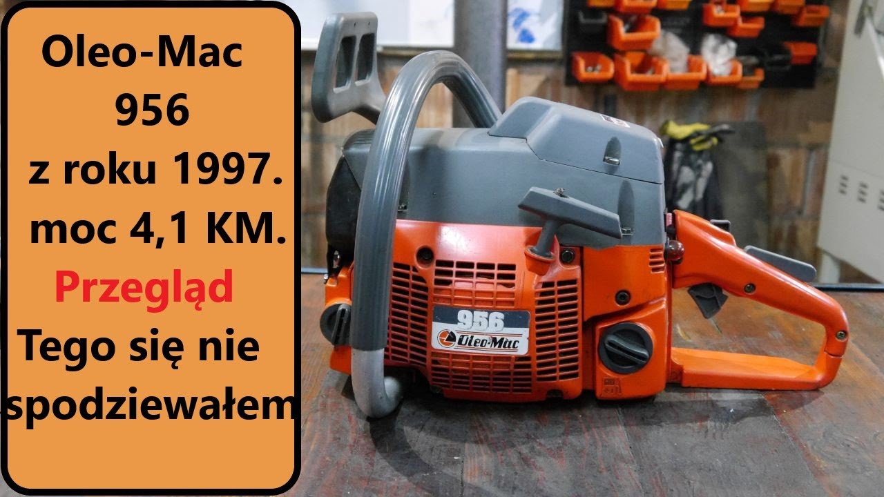 #rpgarażowo. Oleo Mac 956 z 1997r. Przegląd pilarki, niby po naprawie w serwisie.