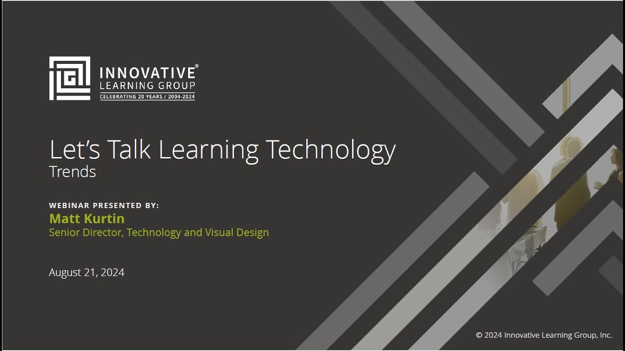 Let's Talk Learning Technology Trends: AI, AR, VR, and Spatial Computing