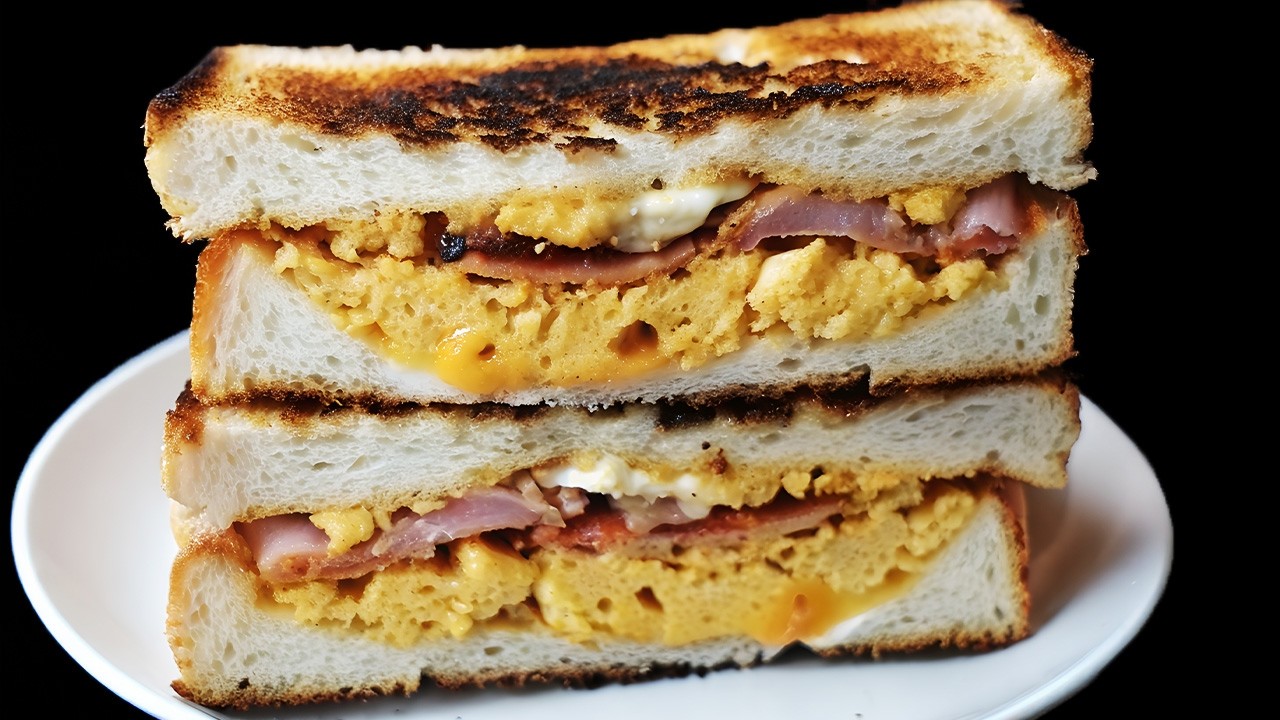 Как сделать идеальный бутерброд с беконом и сыром за 5 минут