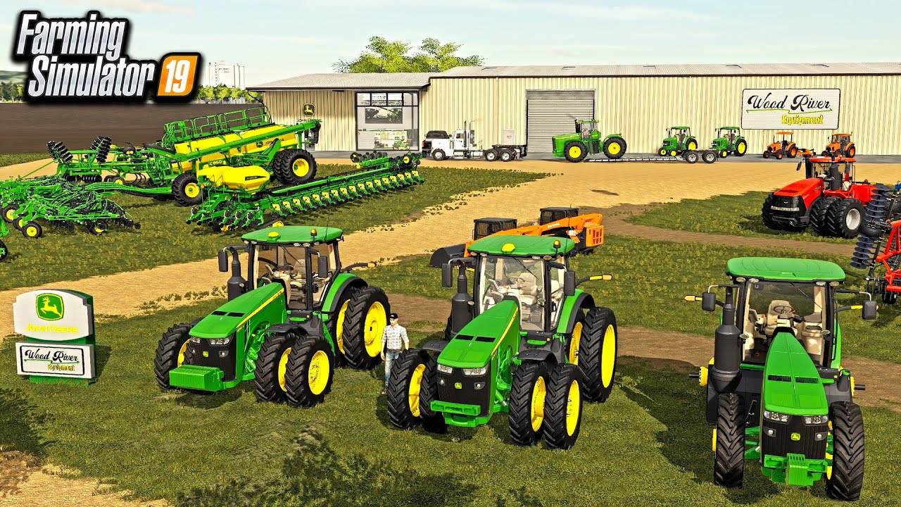 NEW JOHN DEERE DEALERSHIP VISIT! (BUYING EQUIPMENT FROM WOODRIVER!) | FARMING SIMULATOR 2019