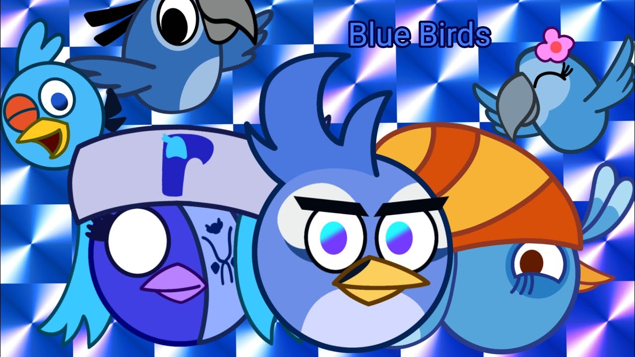 Angry Birds Speedpaint 🖍️ Blue birds 🟦 #angrybirds 