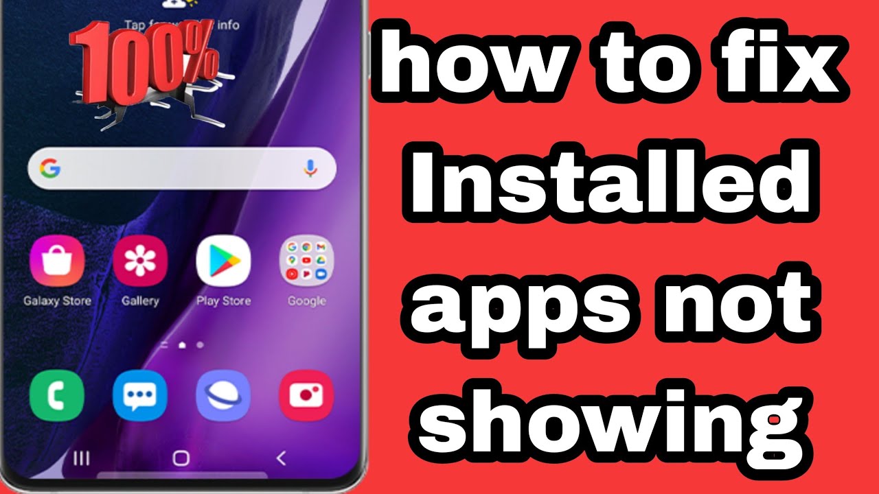 how to fix Installed apps not showing on Home screen android samsung | apps not showing home screen