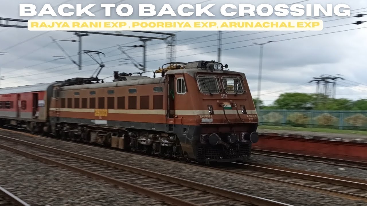 Back To Back  3 Train Crossings 