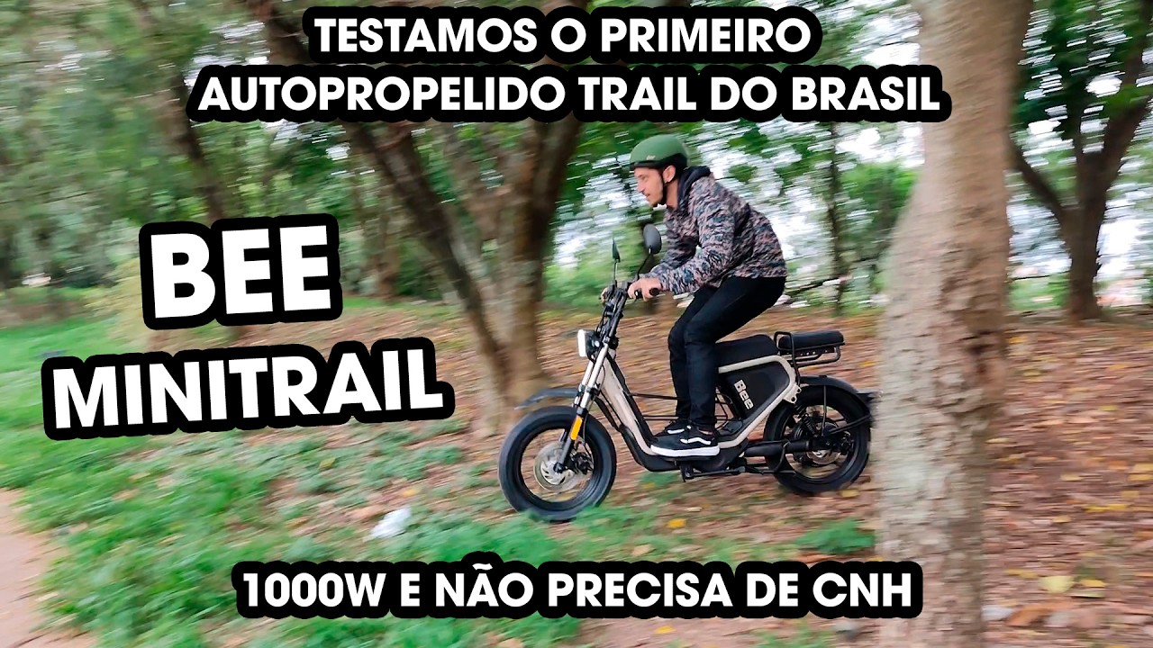 A PRIMEIRA SCOOTER ELÉTRICA TRAIL DO BRASIL | TESTAMOS A BEE MINI TRAIL  (NÃO PRECISA DE CNH)
