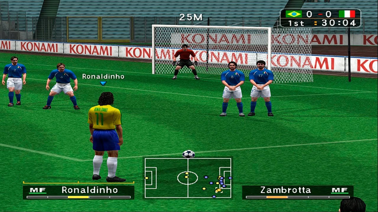 Pro Evolution Soccer 3 - PS2 Gameplay