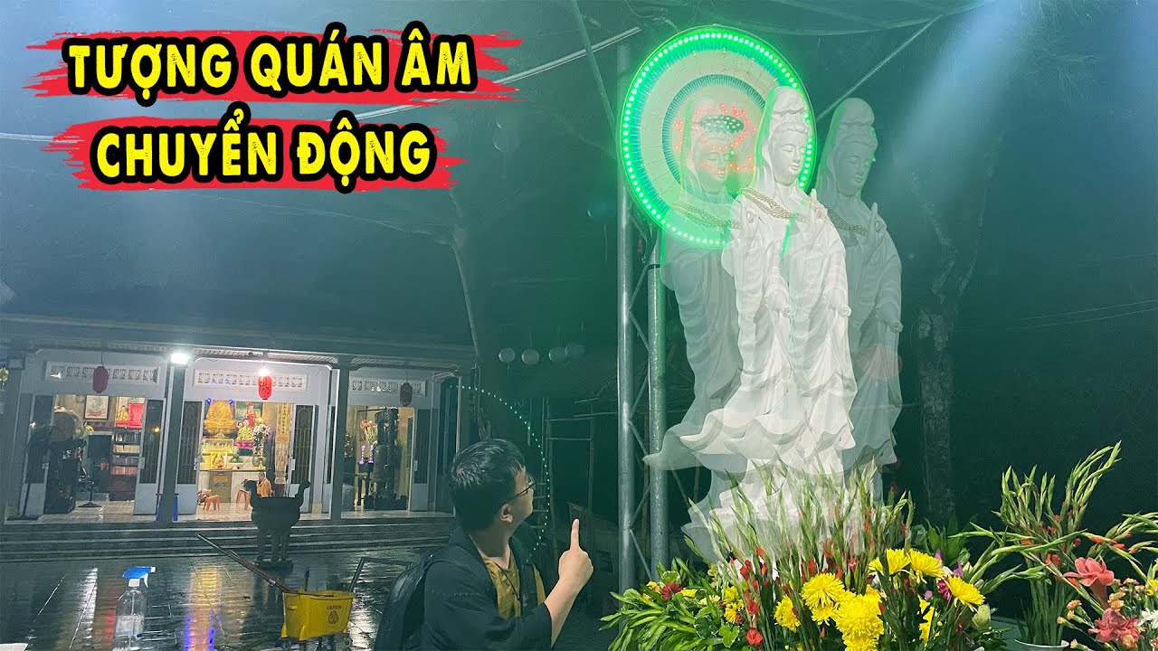 Tượng Quan Âm Bồ Tát Chuyển Động ở Miền Tây