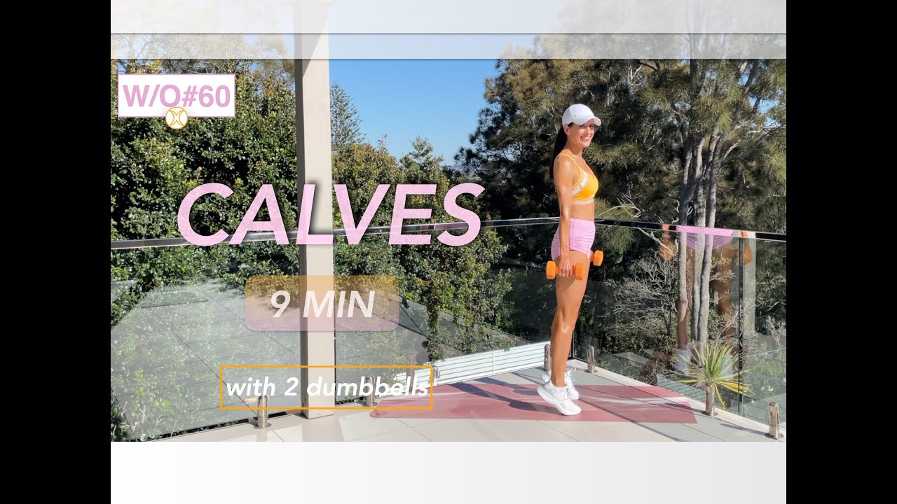 9 min CALVES workout with 2 dumbbells W#60 |Meli Chac&oacute;n #calves #homeworkout