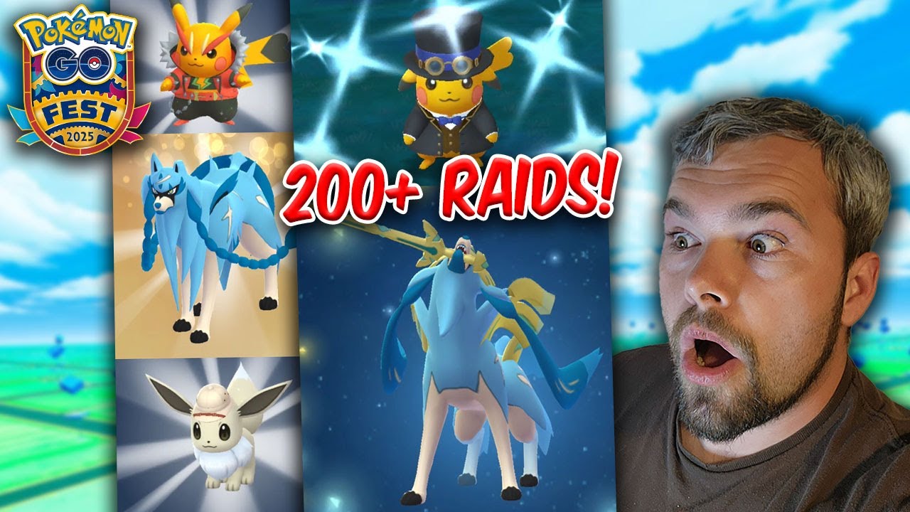 Pok&eacute;mon GO Fest Global 2025, день 2! Сотни рейдов на Зациана и Пикачу подарили мне...