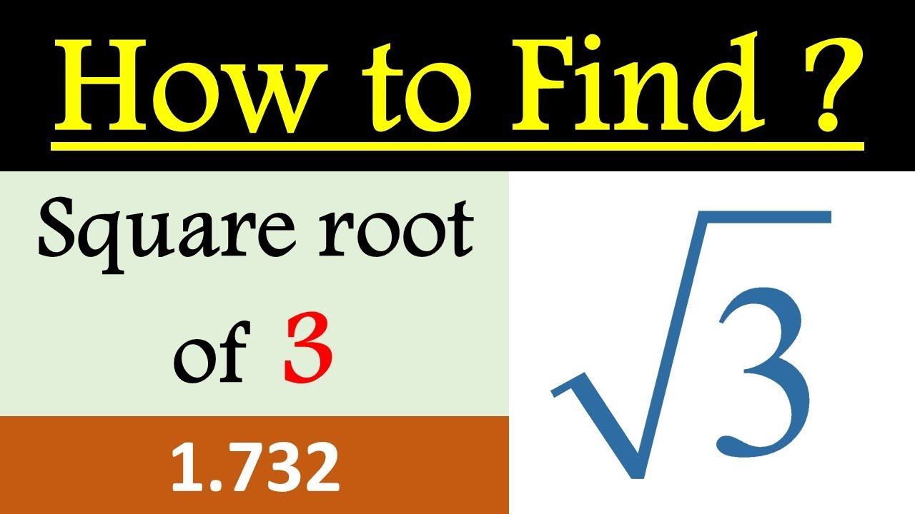 How to find Square Root of 3 in Hindi (Using Long Division Method) | Square root of √3