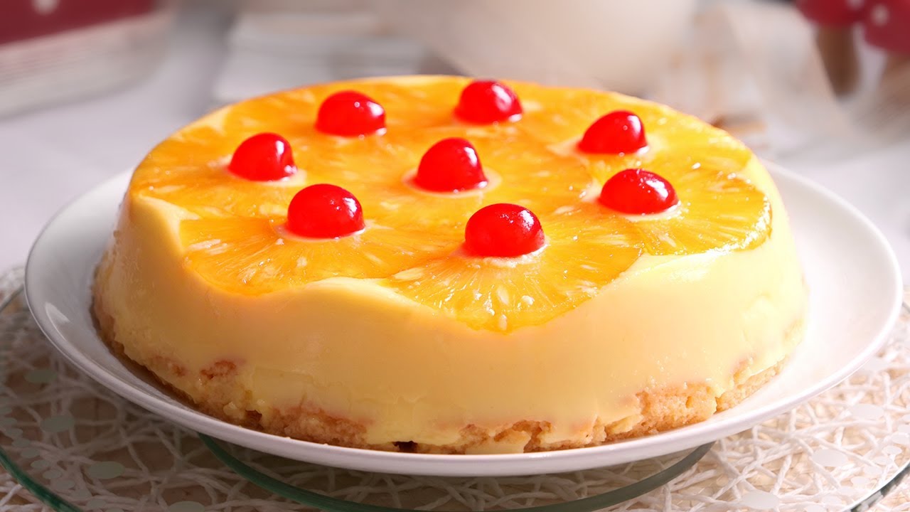 Tarta de Piña sin Horno | Postre muy Fácil y Rápido de hacer!