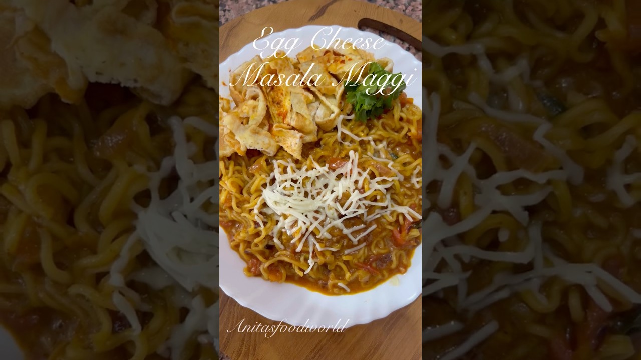 Egg Cheese Masala Maggi Recipe 