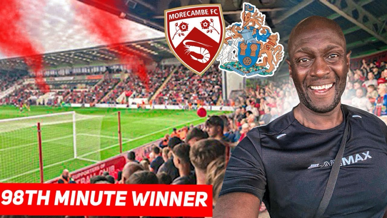💥Absolute SCENES As Morecambe SECURE a 98TH MINUTE WINNER💥