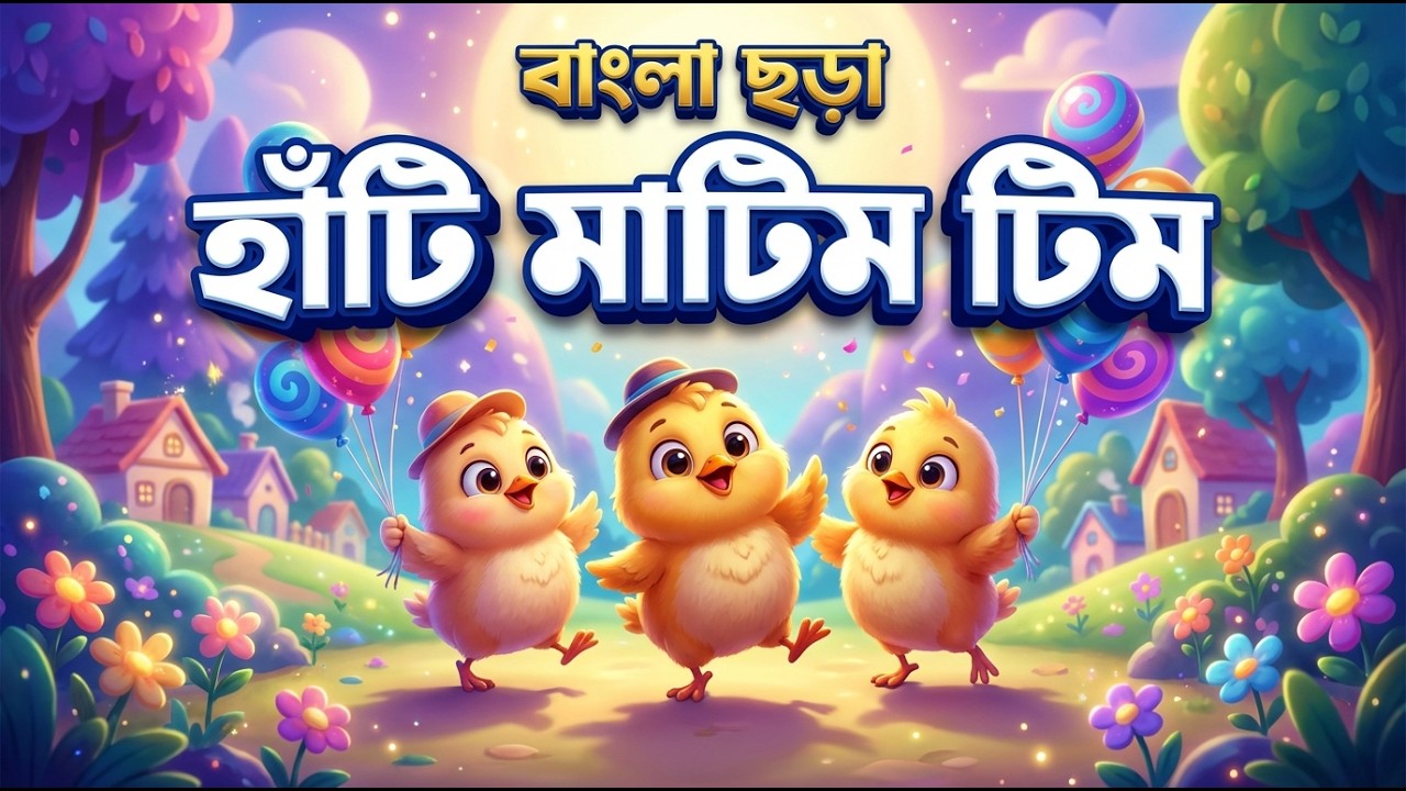 হাট্টিমাটিম টিম - Hattimatim Tim and more | Bengali Rhymes Collection |  #KidsFun #BanglaRhymes