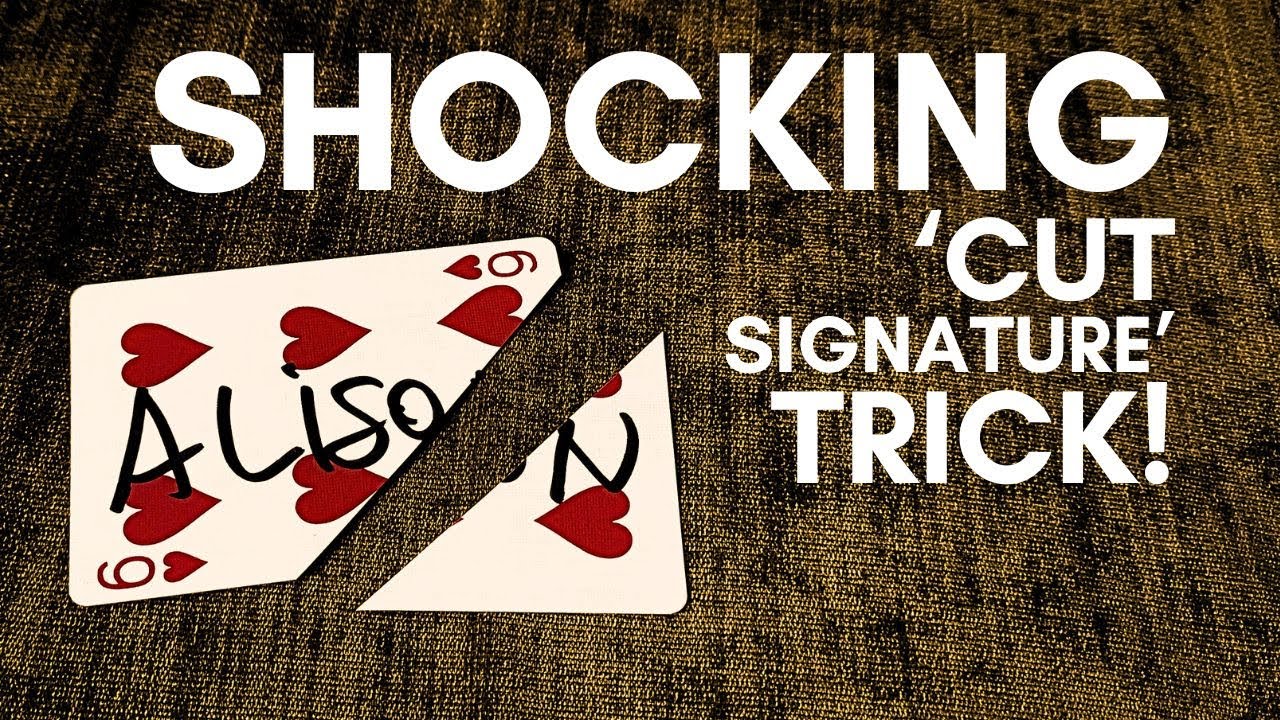 Shocking 'Cut Signature' Magic Card Trick (Jay Sankey Magic Tricks Tutorial)