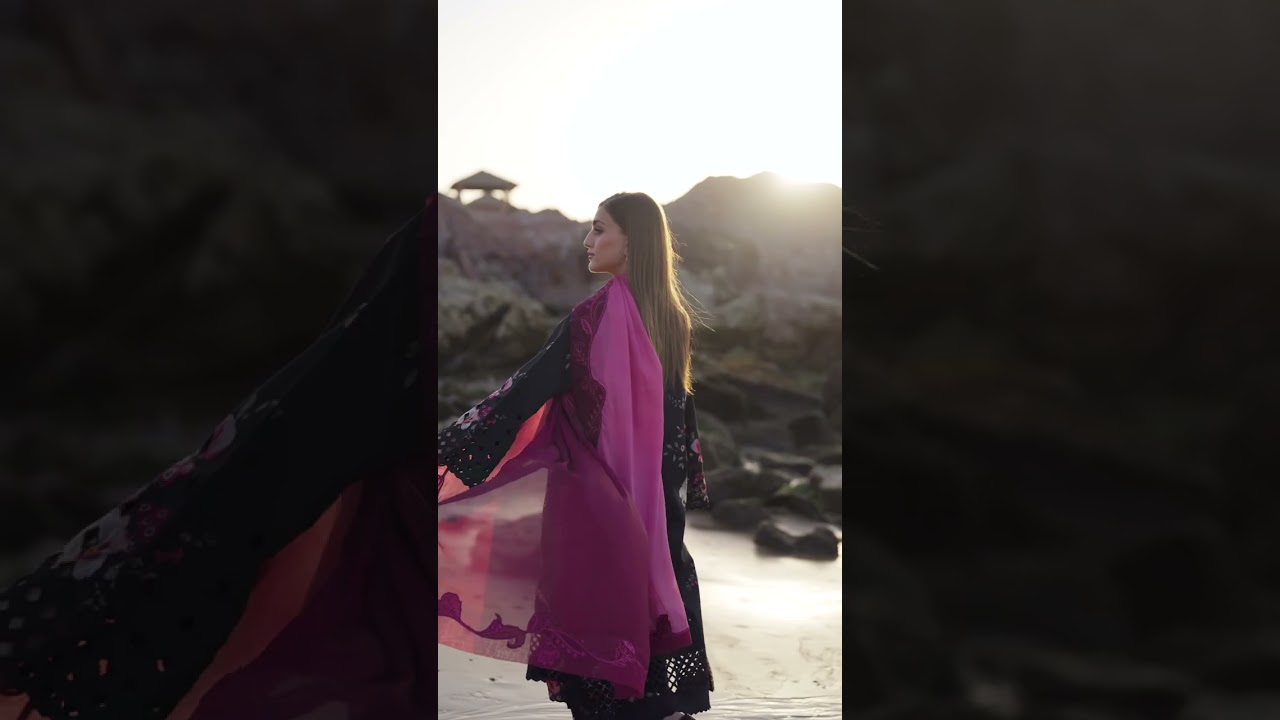Crimson Luxury Lawn Embroidered Collection FLOW MIDNIGHT BOLD LAWN D4 B
