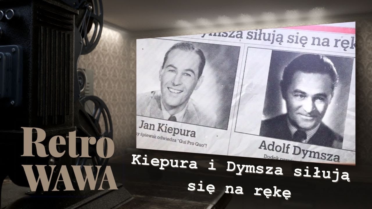Retro Wawa: Kiepura i Dymsza siłują się na rękę