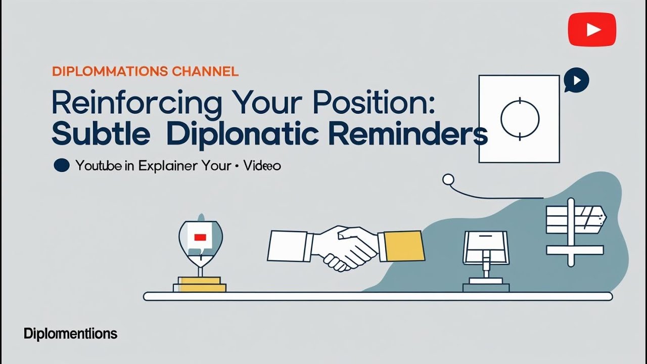 Reinforcing Your Position Subtle Diplomatic Reminders