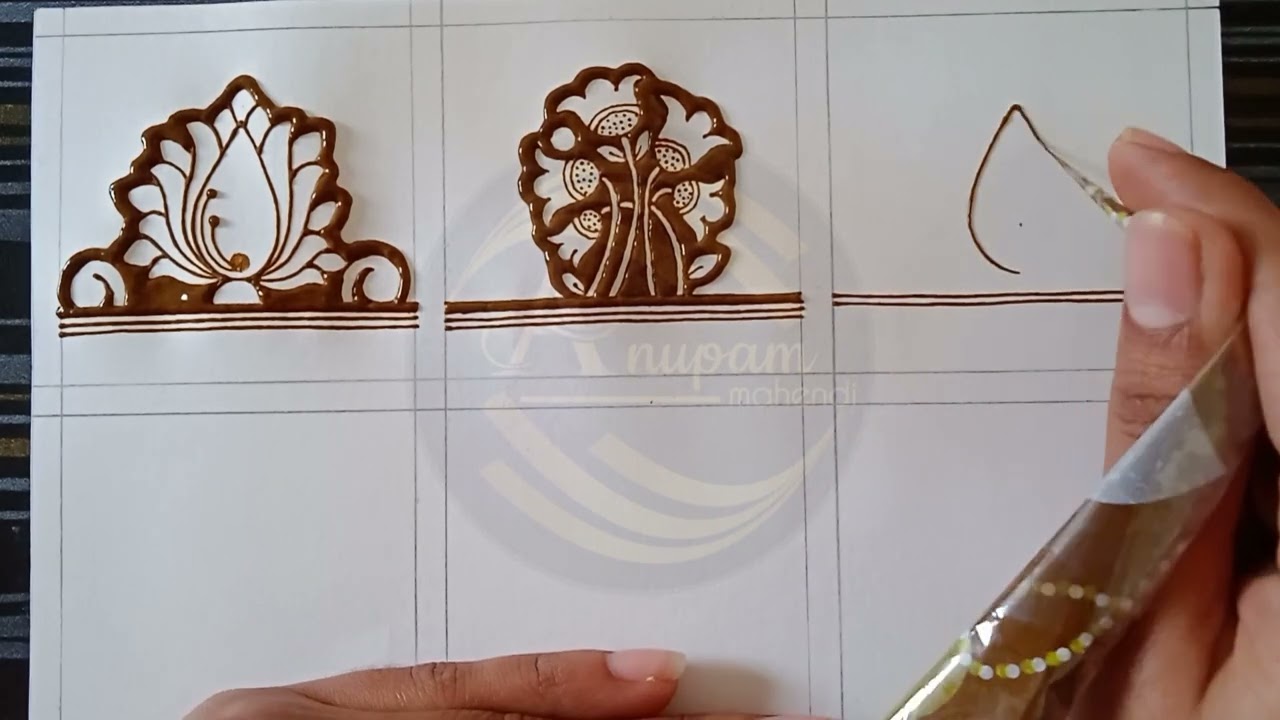 how to: 6 beautiful startup mehndi design for beginners || patch mehndi designs || #learnmehndi