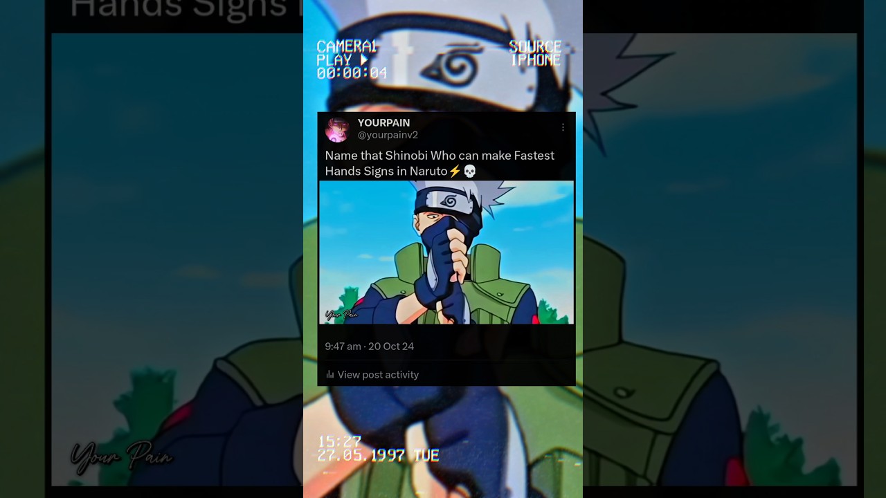 Kakashi vs All Shinobi Hands Signs ⚡☠️