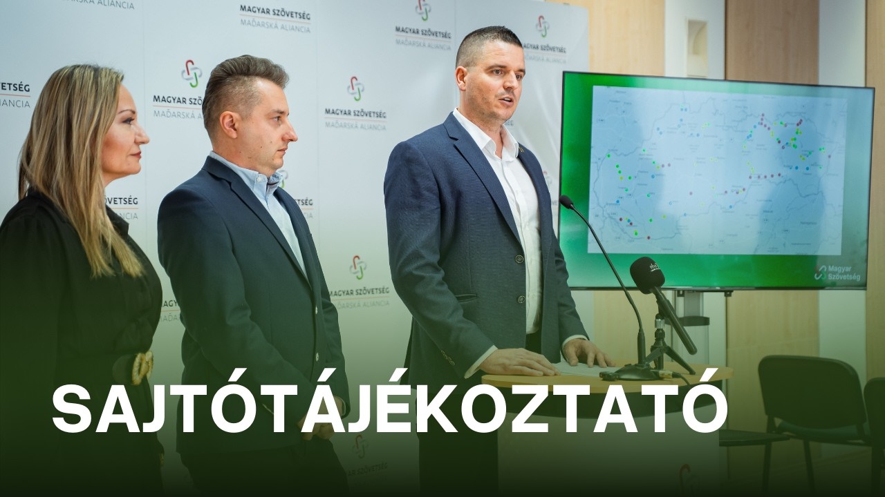 A dél-szlovákiai infrastruktúrafejlesztés a 22-es csapdája - Sajtótájékoztató