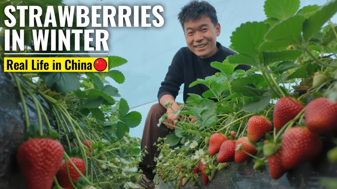 A Winter Day in the Life of a Strawberry Farmer in China