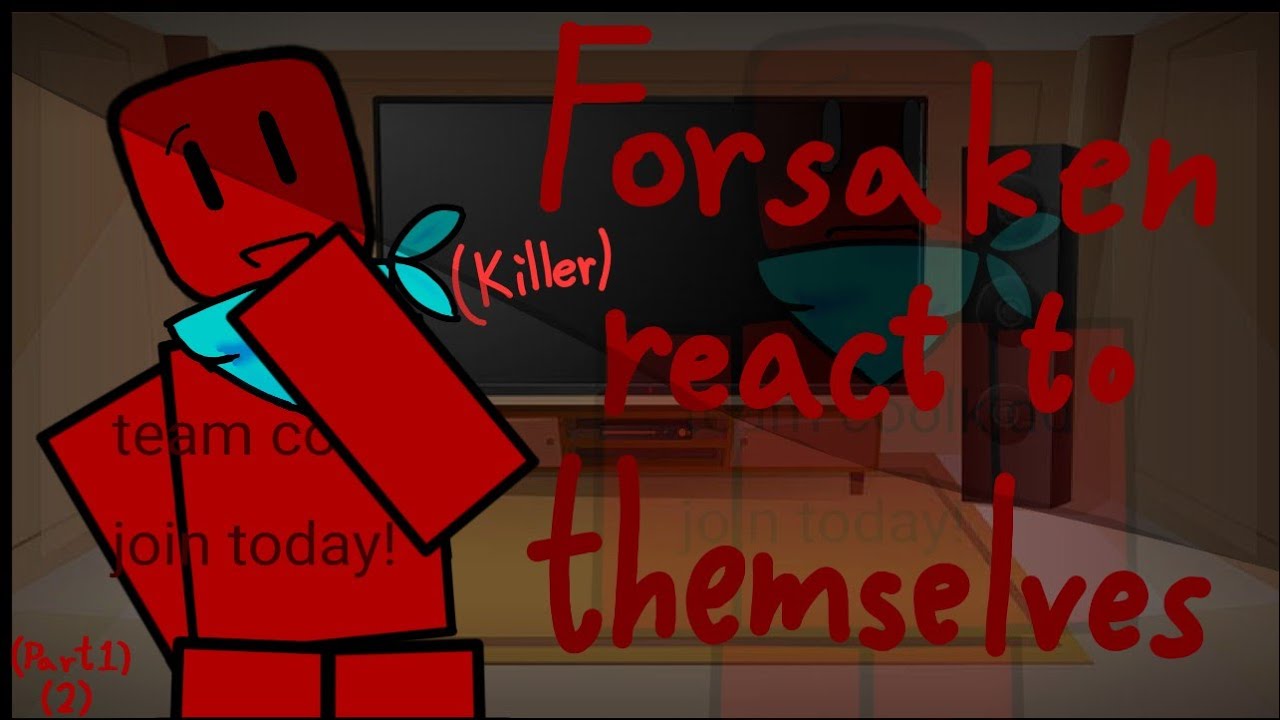 Forsaken(Killer) react to themseIves (0.70x) ||#gacha #roblox #forsaken ll(Part 1)