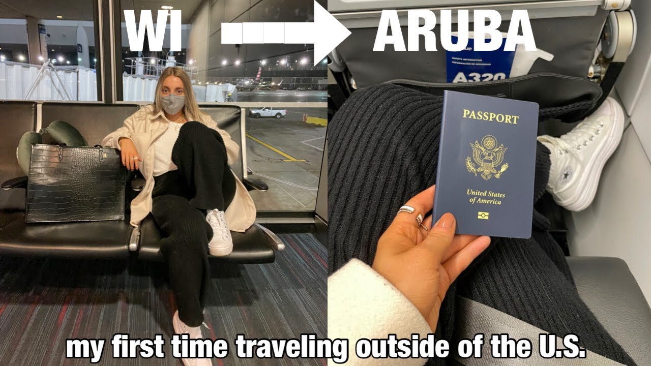 AIRPORT TRAVEL VLOG: come to Palm Beach Aruba with me! From WI to Ohare to Aruba