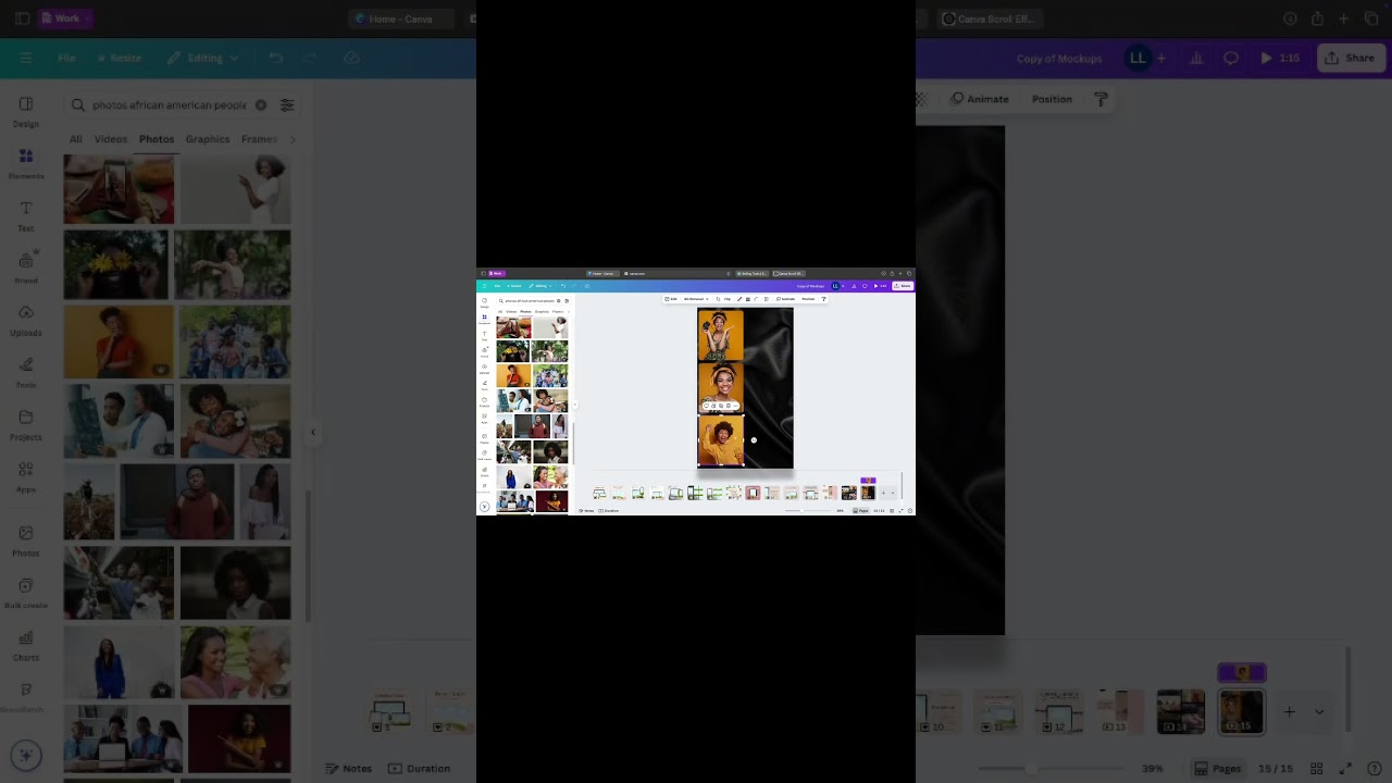 Watch me create this scroll effect using Canva